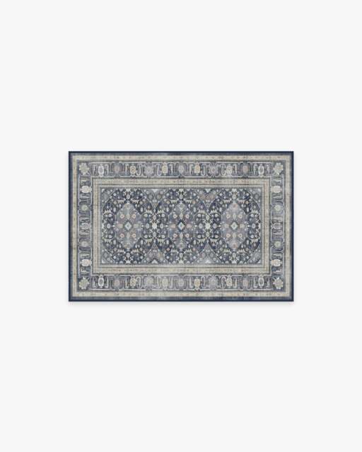 Alessia Dusk Blue Rug - 60x90 - Machine Washable Area Rug - Kid & Pet Friendly - Indoor Rugs - Ruggable - image 1