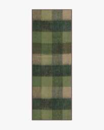 Tallitha Green & Tan Rug - 75x215 - Machine Washable Area Rug - Kid & Pet Friendly - Indoor Rugs - Ruggable - thumbnail 1