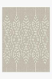 Gemma Lattice Natural Outdoor Rug - 275x365 - Machine Washable Area Rug - Kid & Pet Friendly - Outdoor Rugs - Ruggable - thumbnail 1