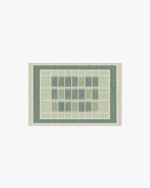 Agnes Green Rug - 60x90 - Machine Washable Area Rug - Kid & Pet Friendly - Indoor Rugs - Ruggable - image 1