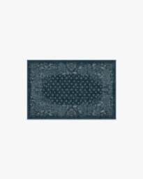 Prato Midnight Blue Flatwoven Rug - 60x90 - Machine Washable Area Rug - Kid & Pet Friendly - Indoor Rugs - Ruggable - thumbnail 1