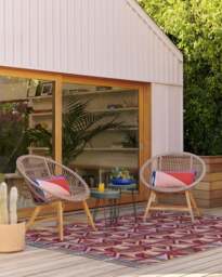 Paloma Berry Multicolour Outdoor Rug Red - 75x215 - Machine Washable Area Rug - Kid & Pet Friendly - Outdoor Rugs - Ruggable - thumbnail 2