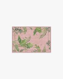 Palm House Rose Rug by Sanderson Pink - 60x90 - Machine Washable Area Rug - Kid & Pet Friendly - Indoor Rugs - Ruggable - thumbnail 1
