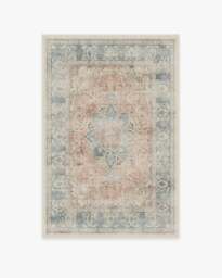 Sarrah Coral Flatwoven Rug - 120x185 - Machine Washable Area Rug - Kid & Pet Friendly - Indoor Rugs - Ruggable - thumbnail 1