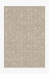 Alina Light Stone Rug Beige - 185x275 - Machine Washable Area Rug - Kid & Pet Friendly - Indoor Rugs - Ruggable
