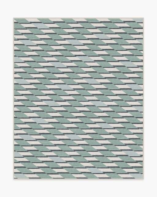 Tess Soft Teal Rug - 245x305 - Machine Washable Area Rug - Kid & Pet Friendly - Indoor Rugs - Ruggable - image 1