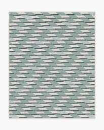 Tess Soft Teal Rug - 245x305 - Machine Washable Area Rug - Kid & Pet Friendly - Indoor Rugs - Ruggable
