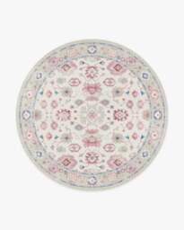 Serena Pink Rug by Mrs. Alice - 245 Round - Machine Washable Area Rug - Kid & Pet Friendly - Indoor Rugs - Ruggable - thumbnail 1