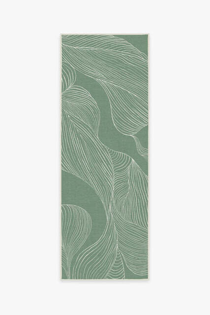 Sana Laurel Green Outdoor Rug - 75x215 - Machine Washable Area Rug - Kid & Pet Friendly - Indoor Rugs - Ruggable - image 1