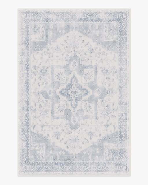 Kira Soft Blue Flatwoven Rug - 185x275 - Machine Washable Area Rug - Kid & Pet Friendly - Indoor Rugs - Ruggable - image 1