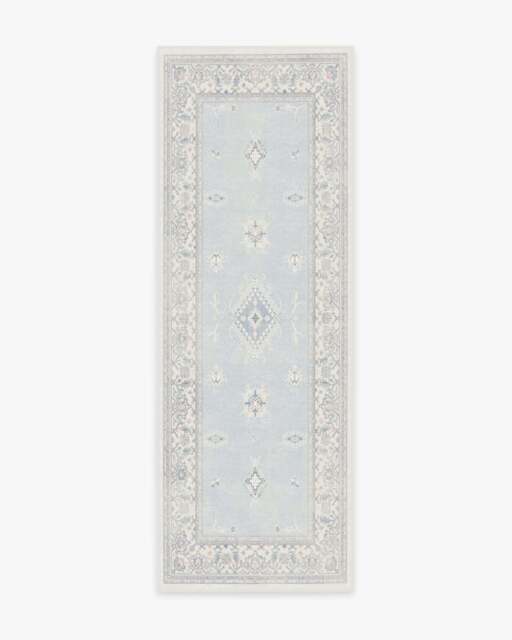 Verena Soft Blue Rug - 75x215 - Machine Washable Area Rug - Kid & Pet Friendly - Indoor Rugs - Ruggable - image 1