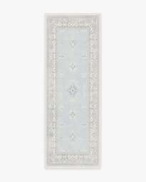 Verena Soft Blue Rug - 75x215 - Machine Washable Area Rug - Kid & Pet Friendly - Indoor Rugs - Ruggable - thumbnail 1