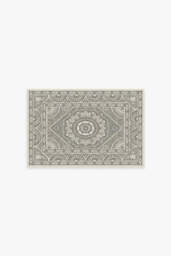 Almana Black & White Flatwoven Rug - 60x90 - Machine Washable Area Rug - Kid & Pet Friendly - Indoor Rugs - Ruggable - thumbnail 1