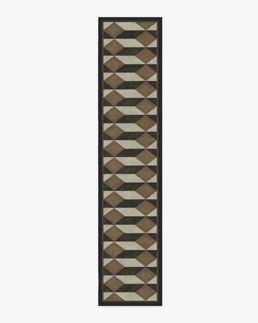 Oak Black & Camel Flatwoven Rug by Martyn Lawrence Bullard - 75x365 - Machine Washable Area Rug - Kid & Pet Friendly - Indoor Rugs - Ruggable - image 1