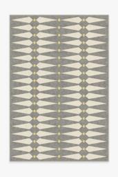 Carnaby Shadow Del Sol Flatwoven Rug by Jonathan Adler Grey - 185x275 - Machine Washable Area Rug - Kid & Pet Friendly - Indoor Rugs - Ruggable - thumbnail 1