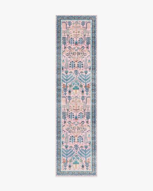 Julietta Soft Pink Rug by Anthropologie - 75x365 - Machine Washable Area Rug - Kid & Pet Friendly - Indoor Rugs - Ruggable - image 1
