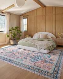 Julietta Soft Pink Rug by Anthropologie - 75x365 - Machine Washable Area Rug - Kid & Pet Friendly - Indoor Rugs - Ruggable - thumbnail 2