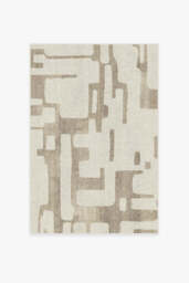 Holme Ivory & Natural Rug - 120x185 - Machine Washable Area Rug - Kid & Pet Friendly - Indoor Rugs - Ruggable