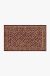 Bellflowers Amber Red Rug by Morris & Co. - 150x215 - Machine Washable Area Rug - Kid & Pet Friendly - Indoor Rugs - Ruggable - thumbnail 2