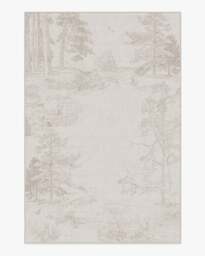 Hundred Acre Wood Soft Grey Flatwoven Rug - 185x275 - Machine Washable Area Rug - Kid & Pet Friendly - Indoor Rugs - Ruggable