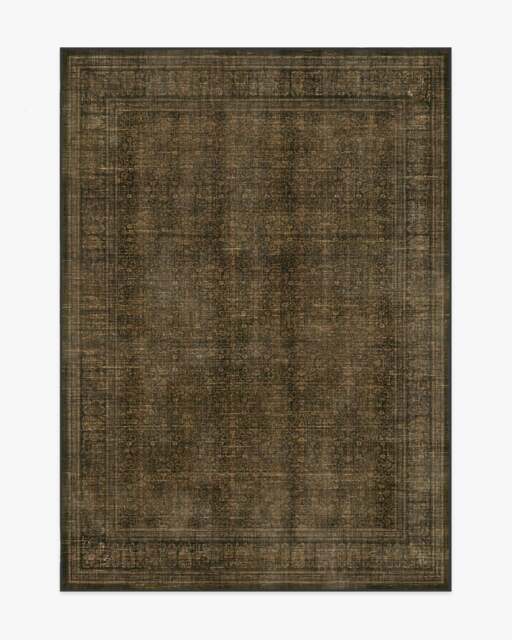 Vesper Olive & Gold Flatwoven Rug - 150x215 - Machine Washable Area Rug - Kid & Pet Friendly - Indoor Rugs - Ruggable - image 1