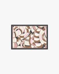 Portobello Road Soft Pink & Black Rug by RIXO - 60x90 - Machine Washable Area Rug - Kid & Pet Friendly - Indoor Rugs - Ruggable - thumbnail 1