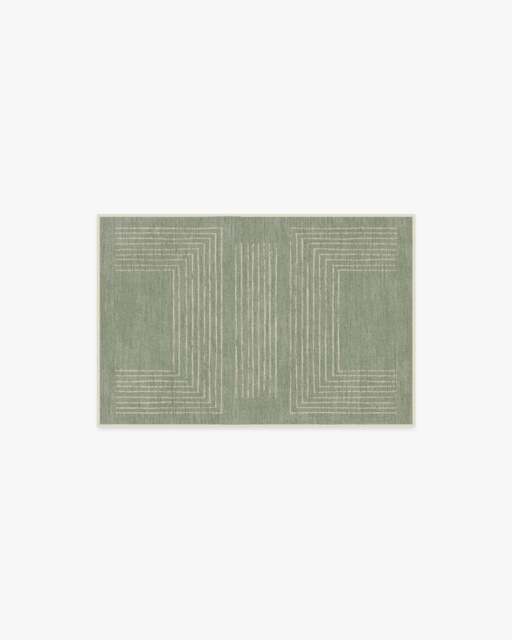 Valencia Sage Green Flatwoven Rug - 60x90 - Machine Washable Area Rug - Kid & Pet Friendly - Indoor Rugs - Ruggable