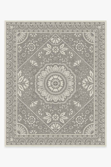 Almana Black & White Rug - 245x305 - Machine Washable Area Rug - Kid & Pet Friendly - Indoor Rugs - Ruggable - image 1
