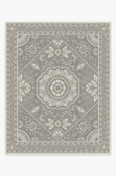 Almana Black & White Rug - 245x305 - Machine Washable Area Rug - Kid & Pet Friendly - Indoor Rugs - Ruggable