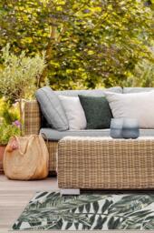 Filifera Palm Green Outdoor Rug - 75x215 - Machine Washable Area Rug - Kid & Pet Friendly - Indoor Rugs - Ruggable - thumbnail 2