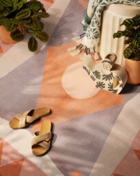 Hilma Papaya Outdoor Rug by Justina Blakeney Orange - 245x305 - Machine Washable Area Rug - Kid & Pet Friendly - Outdoor Rugs - Ruggable - thumbnail 2