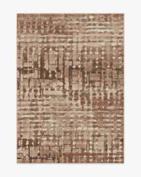 Brooklyn Copper Clay Rug by Architectural Digest Brown - 150x215 - Machine Washable Area Rug - Kid & Pet Friendly - Indoor Rugs - Ruggable - thumbnail 1