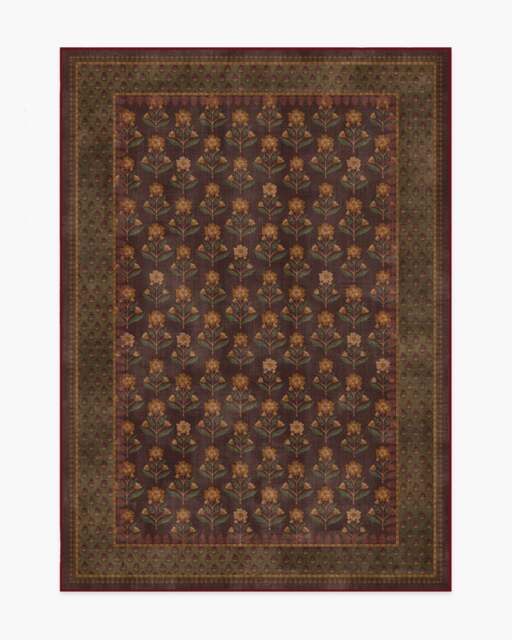Sundara Brown & Olive Rug - 150x215 - Machine Washable Area Rug - Kid & Pet Friendly - Indoor Rugs - Ruggable - image 1