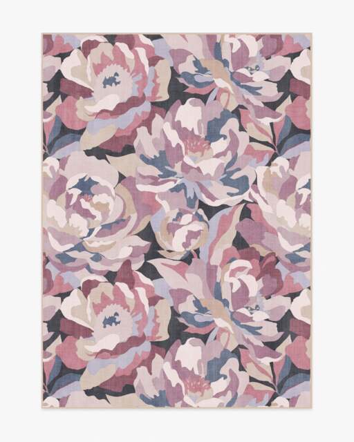 Fiona Multicolour Flatwoven Rug Purple - 150x215 - Machine Washable Area Rug - Kid & Pet Friendly - Indoor Rugs - Ruggable - image 1