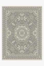 Almana Black & White Flatwoven Rug - 275x365 - Machine Washable Area Rug - Kid & Pet Friendly - Indoor Rugs - Ruggable - thumbnail 1
