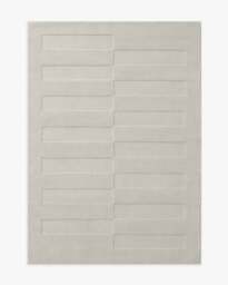Ryder Dove Grey Plush Rug - 150x215 - Machine Washable Area Rug - Kid & Pet Friendly - Indoor Rugs - Ruggable - thumbnail 1