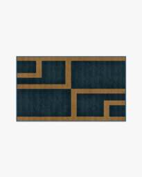 Aldo Indigo & Ochre Rug by The Local Project - 245x305 - Machine Washable Area Rug - Kid & Pet Friendly - Indoor Rugs - Ruggable - thumbnail 2