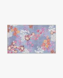 Arden Slate Blue Multicolour Flatwoven Rug - 245x305 - Machine Washable Area Rug - Kid & Pet Friendly - Indoor Rugs - Ruggable - thumbnail 2