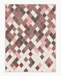 Diamond Mosaic Terracotta Rug - 275x365 - Machine Washable Area Rug - Kid & Pet Friendly - Indoor Rugs - Ruggable