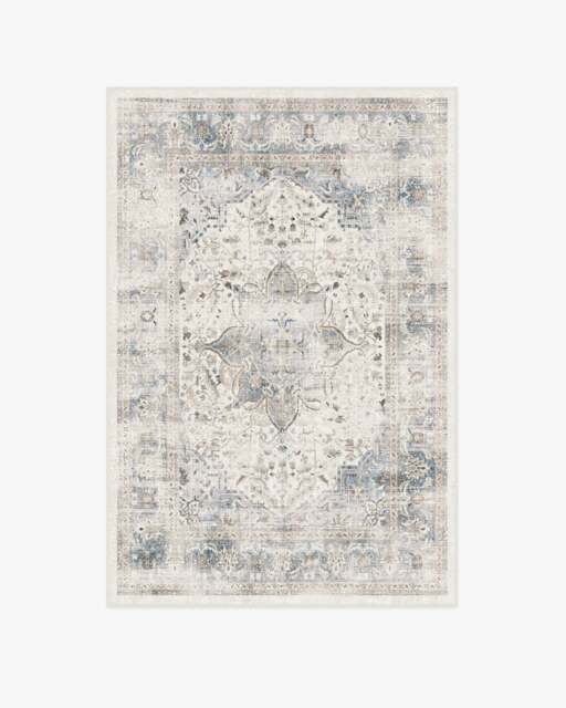 Sarrah Blue Quartz Flatwoven Rug - 120x185 - Machine Washable Area Rug - Kid & Pet Friendly - Indoor Rugs - Ruggable - image 1