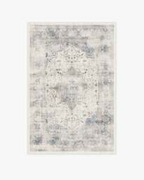 Sarrah Blue Quartz Flatwoven Rug - 120x185 - Machine Washable Area Rug - Kid & Pet Friendly - Indoor Rugs - Ruggable - thumbnail 1