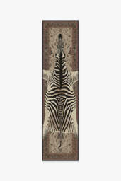 On Safari Hazel Rug by Iris Apfel Brown - 75x305 - Machine Washable Area Rug - Kid & Pet Friendly - Indoor Rugs - Ruggable