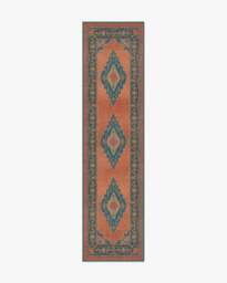 Sunset Bazaar Tropic Coral Rug by Matthew Williamson - 245 Round - Machine Washable Area Rug - Kid & Pet Friendly - Indoor Rugs - Ruggable - thumbnail 2