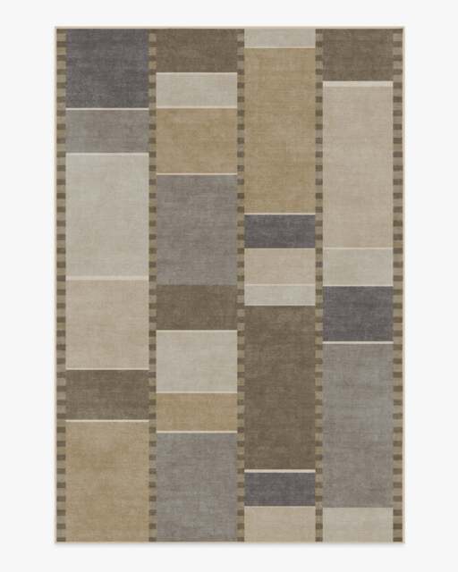 Vienna Beige & Stone Flatwoven Rug by Michael Michalsky - 185x275 - Machine Washable Area Rug - Kid & Pet Friendly - Indoor Rugs - Ruggable - image 1