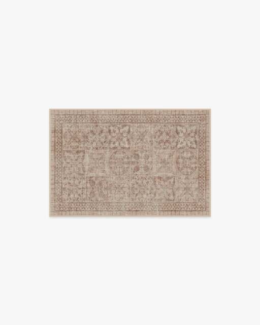Astoria Rose Gold Flatwoven Rug by The Hiltons - 60x90 - Machine Washable Area Rug - Kid & Pet Friendly - Indoor Rugs - Ruggable - image 1