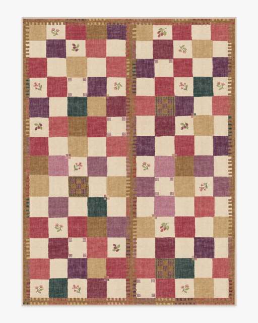 Stonefruit Red Rug - 275x365 - Machine Washable Area Rug - Kid & Pet Friendly - Indoor Rugs - Ruggable - image 1