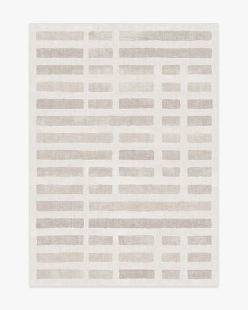 Laine Ivory & Natural Rug - 150x215 - Machine Washable Area Rug - Kid & Pet Friendly - Indoor Rugs - Ruggable - image 1