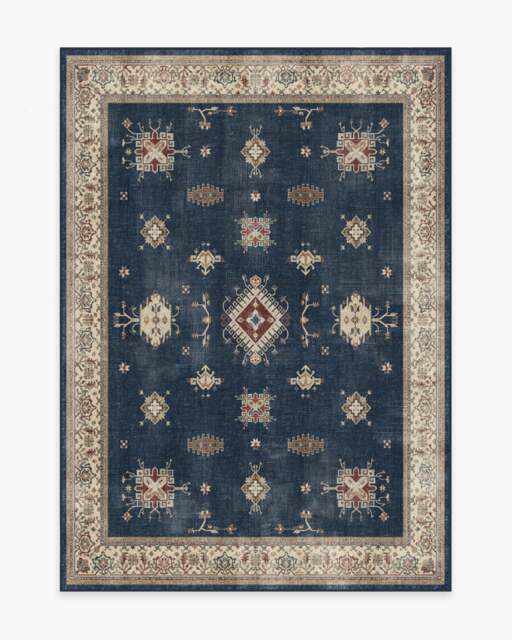 Verena Sapphire Rug - 150x215 - Machine Washable Area Rug - Kid & Pet Friendly - Indoor Rugs - Ruggable - image 1