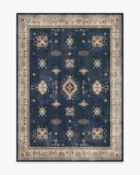 Verena Sapphire Rug - 150x215 - Machine Washable Area Rug - Kid & Pet Friendly - Indoor Rugs - Ruggable - thumbnail 1