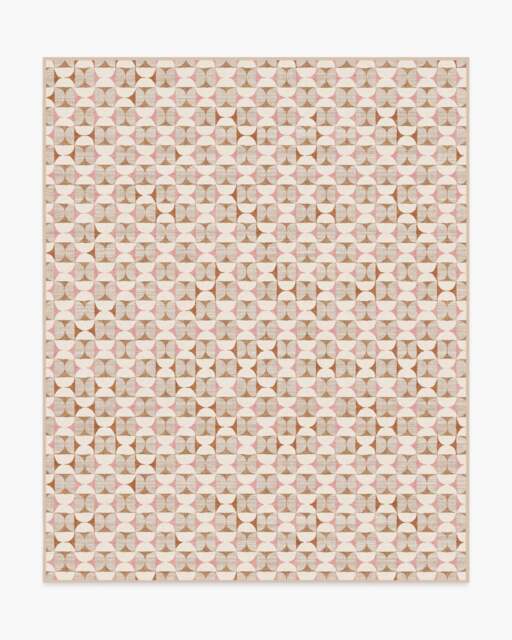 Orana Soft Pink & Natural Rug - 245x305 - Machine Washable Area Rug - Kid & Pet Friendly - Indoor Rugs - Ruggable - image 1